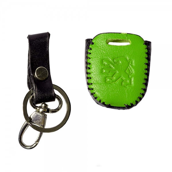 ۲۰۶ greenblack leather cover-2